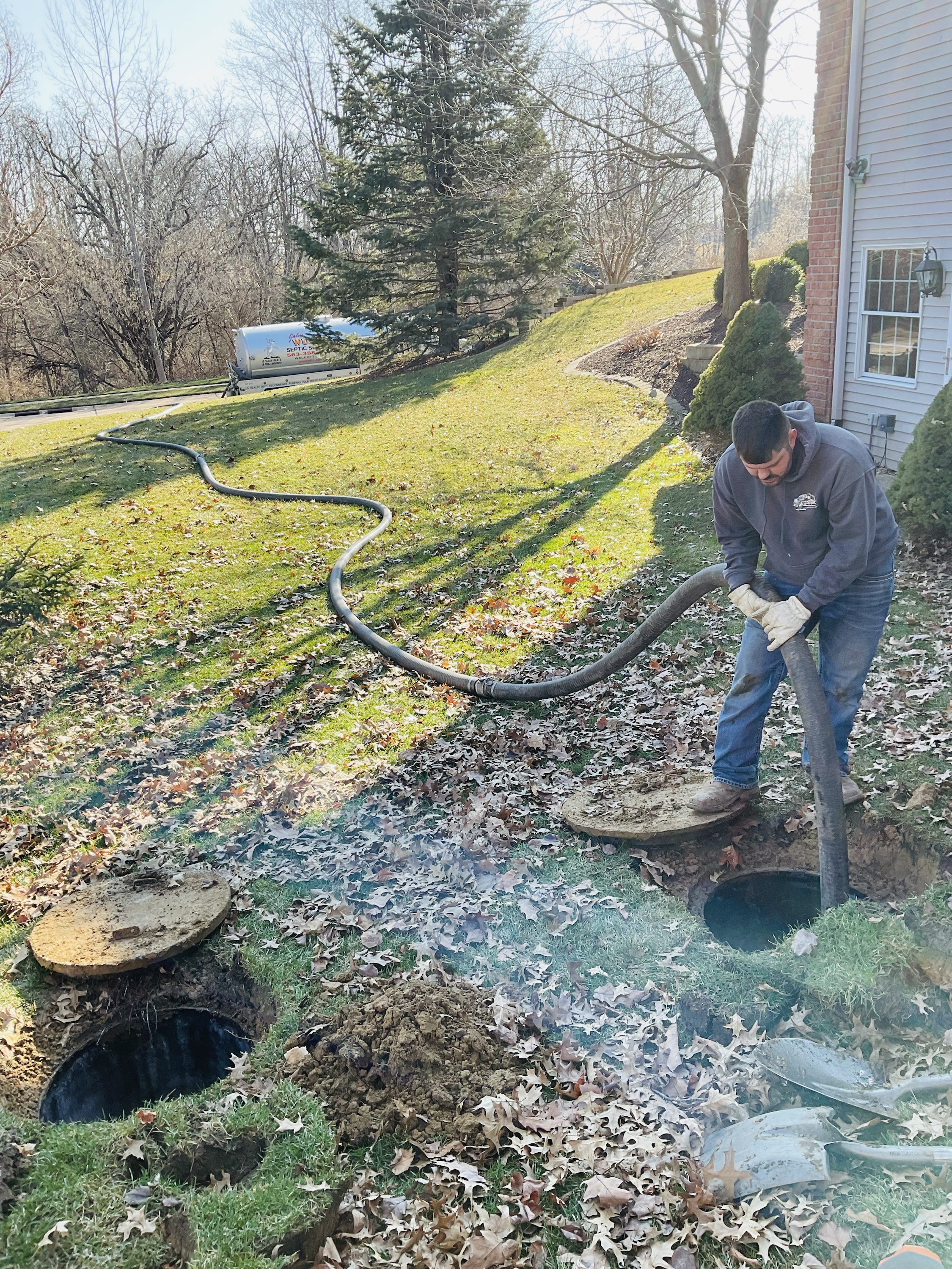 Septic service team